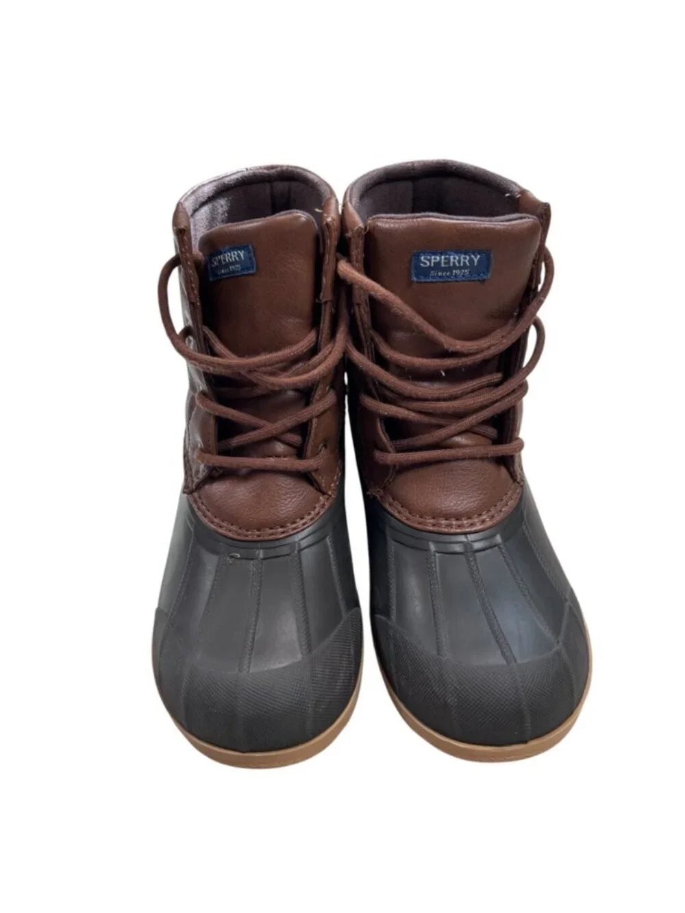 Sperry Port Boot 4M Youth Brown Duck Boot Outdoors Hiking